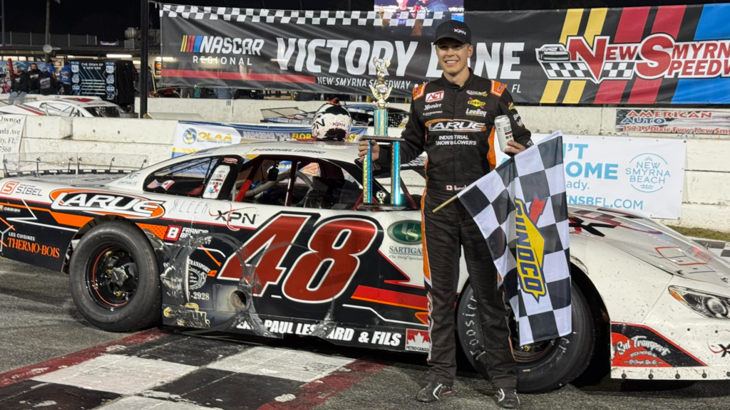 Dominic Lessard Driver Raphaël Lessard se trouve un volant dans la série NASCAR Euro - Info-web